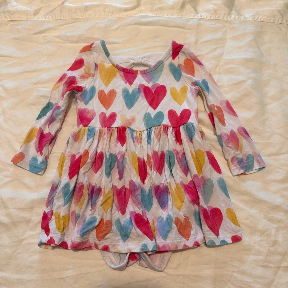 Little Sleepies Colorful Heart Dress